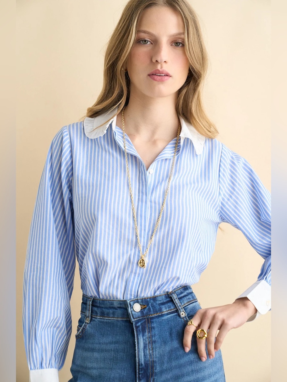 Sonmer Florentia Blouse Long Sleeve Button Down